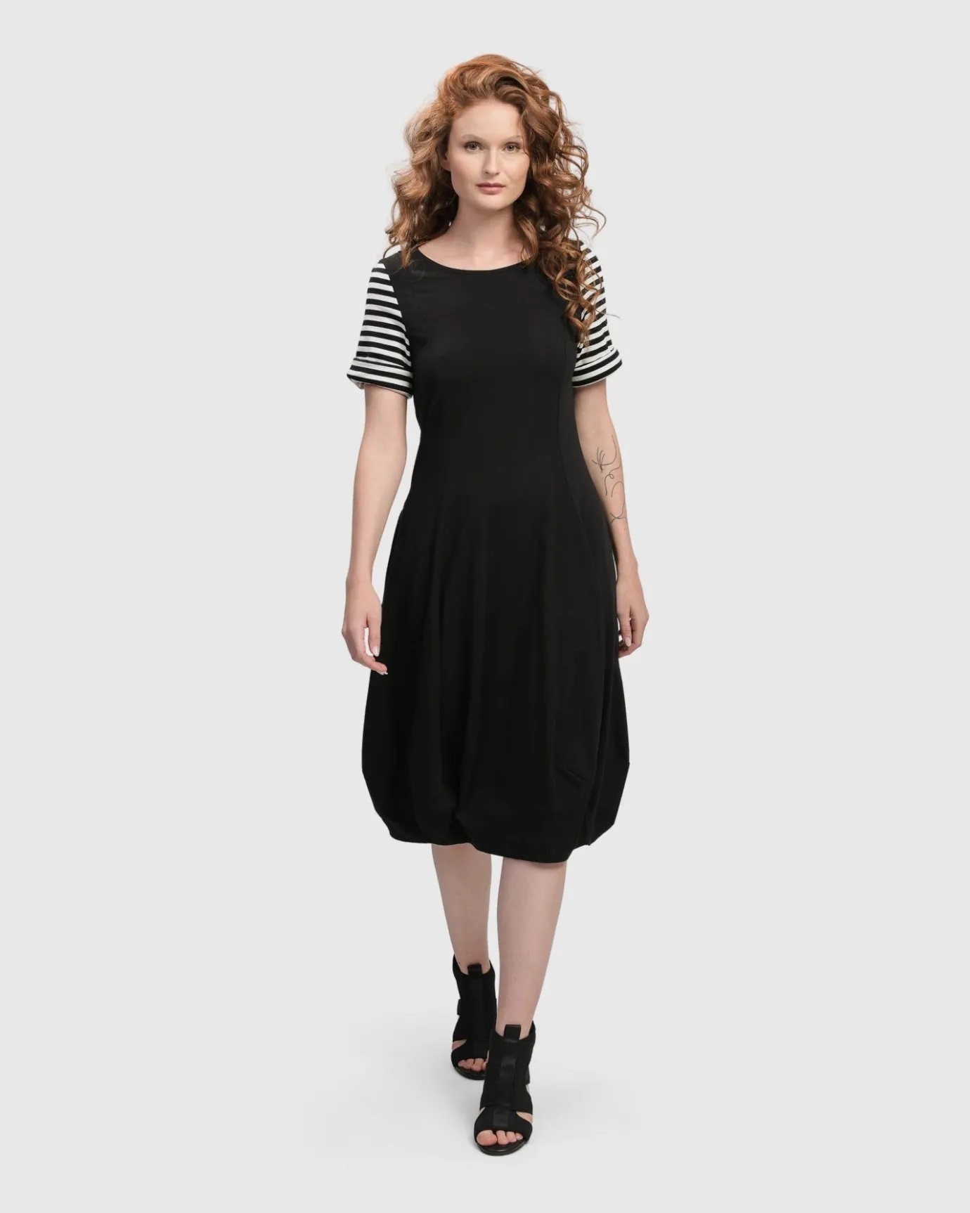 Women Alembika Dresses<Urban Daytime Cocoon Dress, Stripes