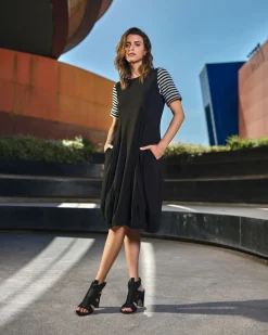 Women Alembika Dresses<Urban Daytime Cocoon Dress, Stripes