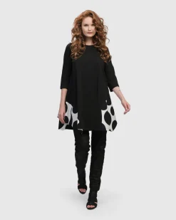 Women Alembika Tops & Tunics<Urban Domino Trapeze Top, Mono