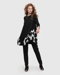 Women Alembika Tops & Tunics<Urban Domino Trapeze Top, Mono
