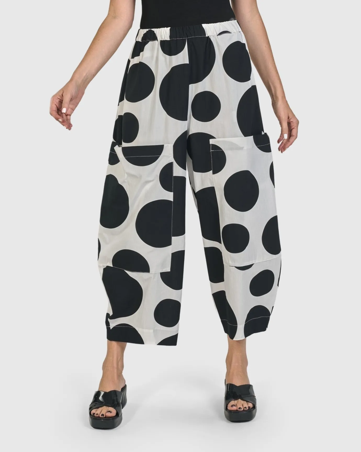 Women Alembika Plus<Urban Dot Barrel Pants, Mono