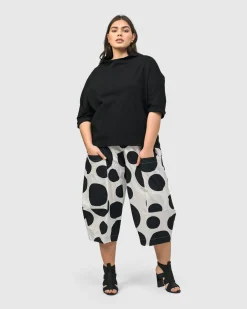Women Alembika Pants & Skirts<Urban Dot Barrel Pants, Mono