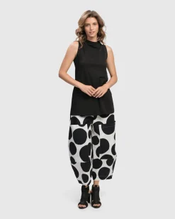 Women Alembika Pants & Skirts<Urban Dot Barrel Pants, Mono