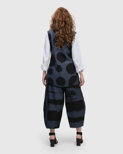 Women Alembika Tops & Tunics<Urban Dots Button Down Shirt, Navy