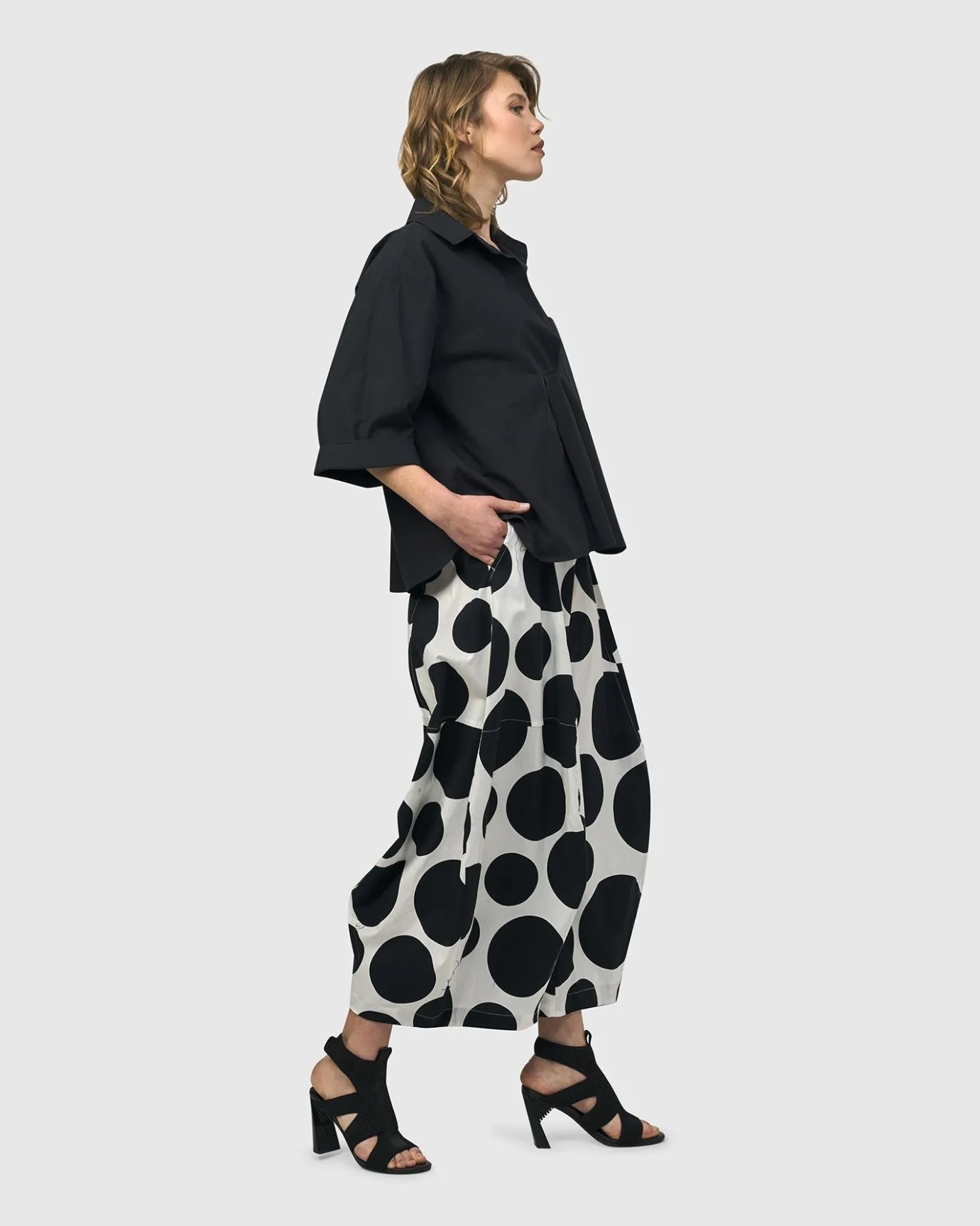 Women Alembika Tops & Tunics<Urban Fran A-Line Blouse, Black