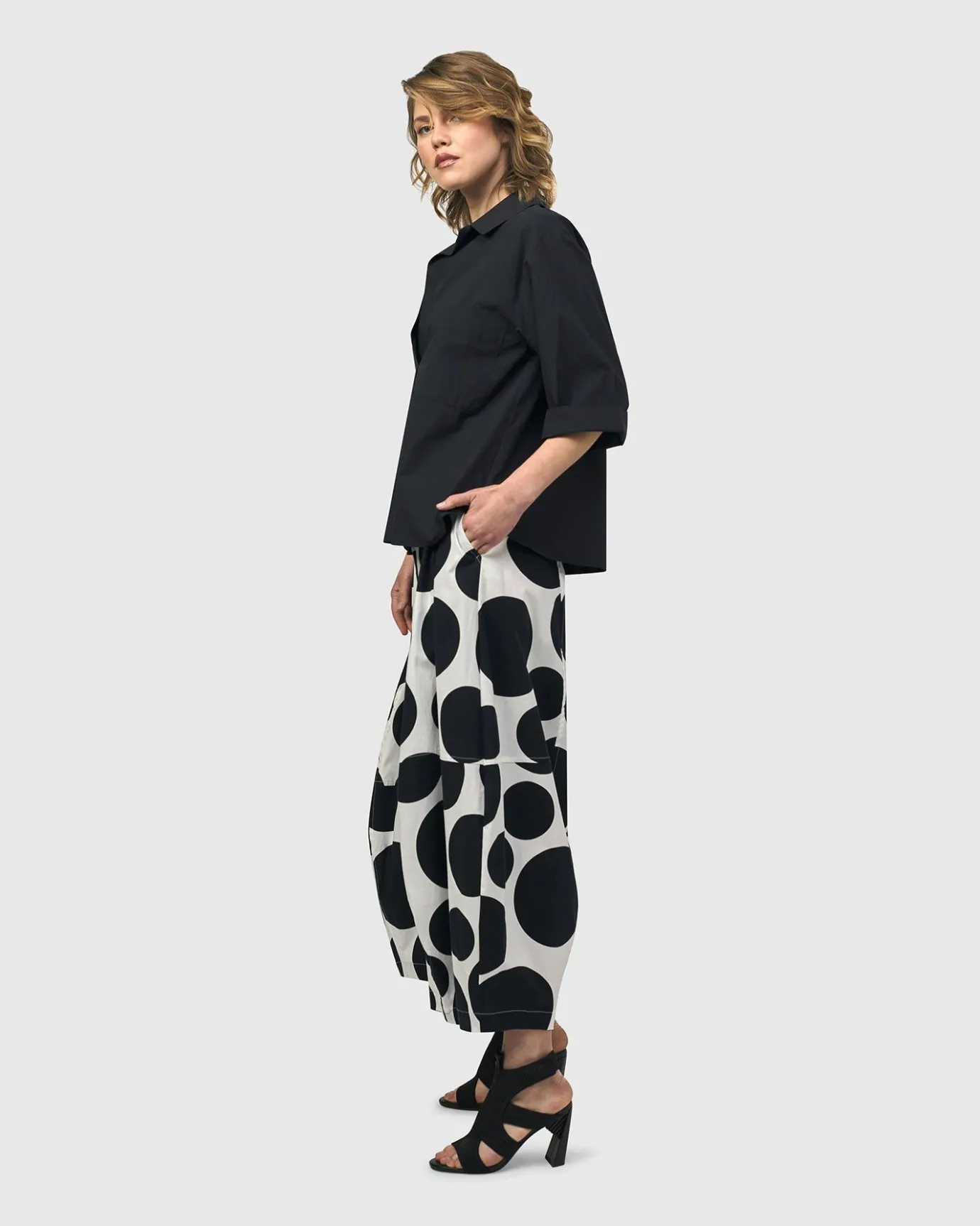 Women Alembika Tops & Tunics<Urban Fran A-Line Blouse, Black