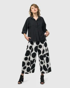 Women Alembika Tops & Tunics<Urban Fran A-Line Blouse, Black