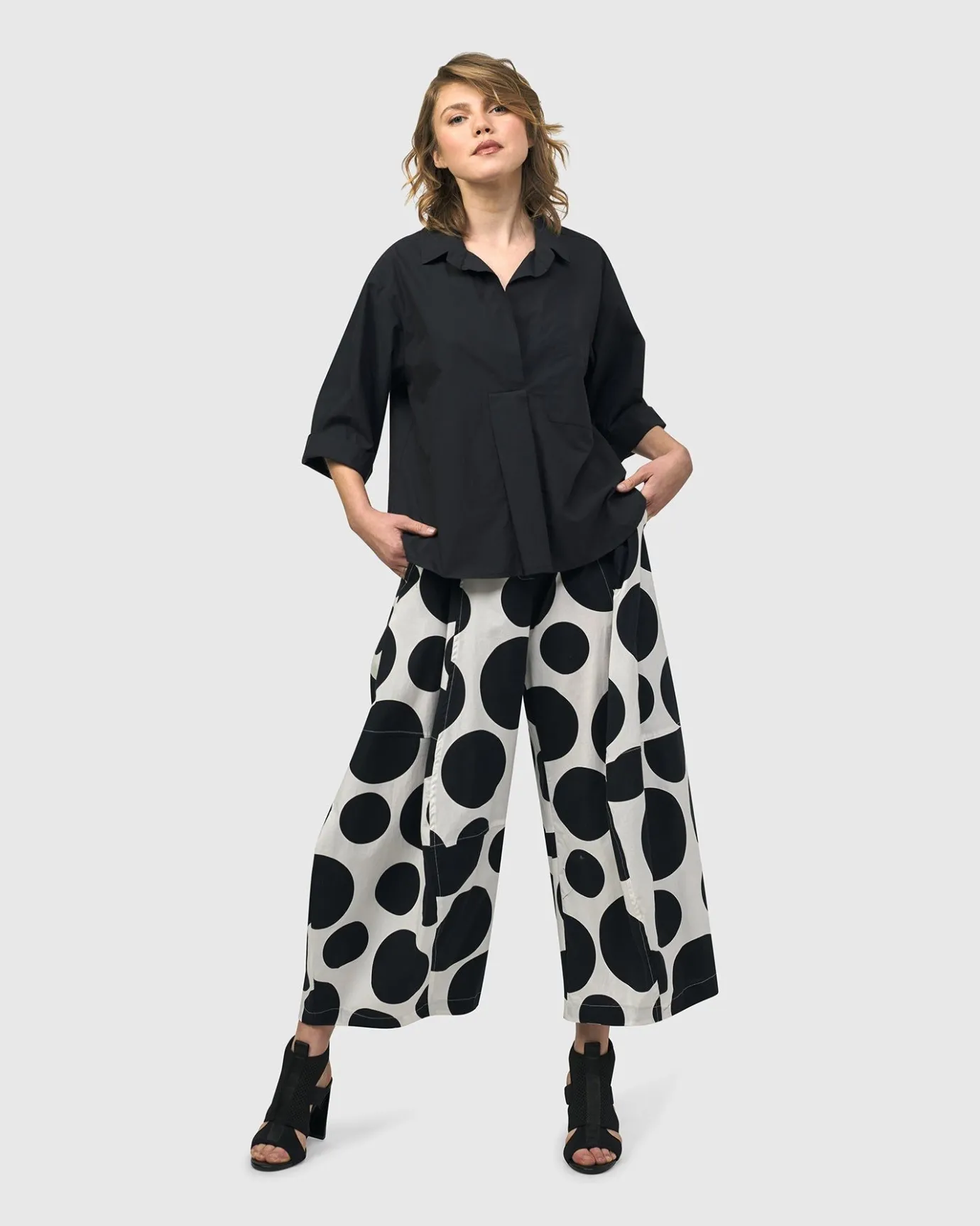 Women Alembika Tops & Tunics<Urban Fran A-Line Blouse, Black
