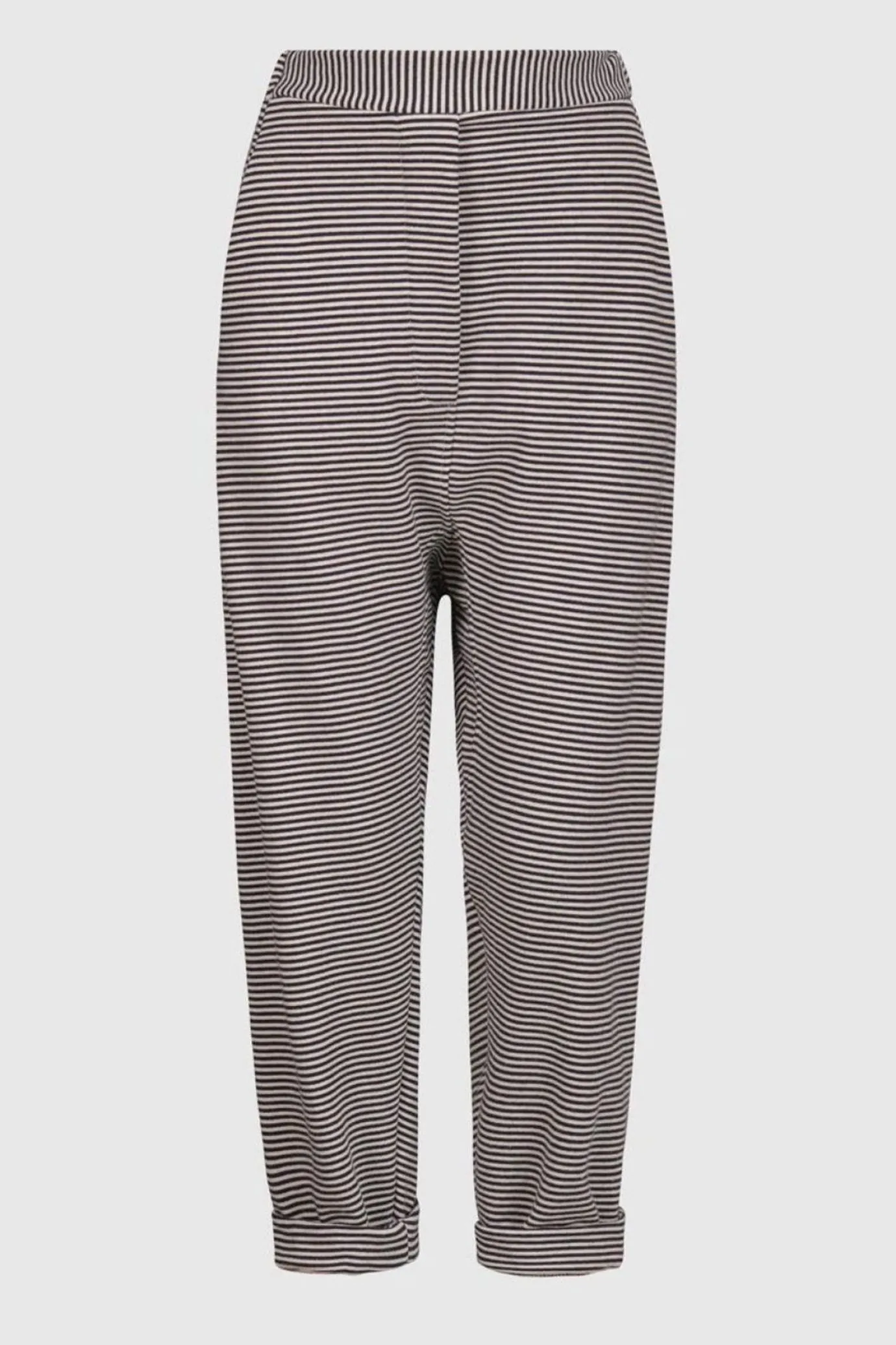 Women Alembika Plus<Urban French Terry Trousers, Stripe