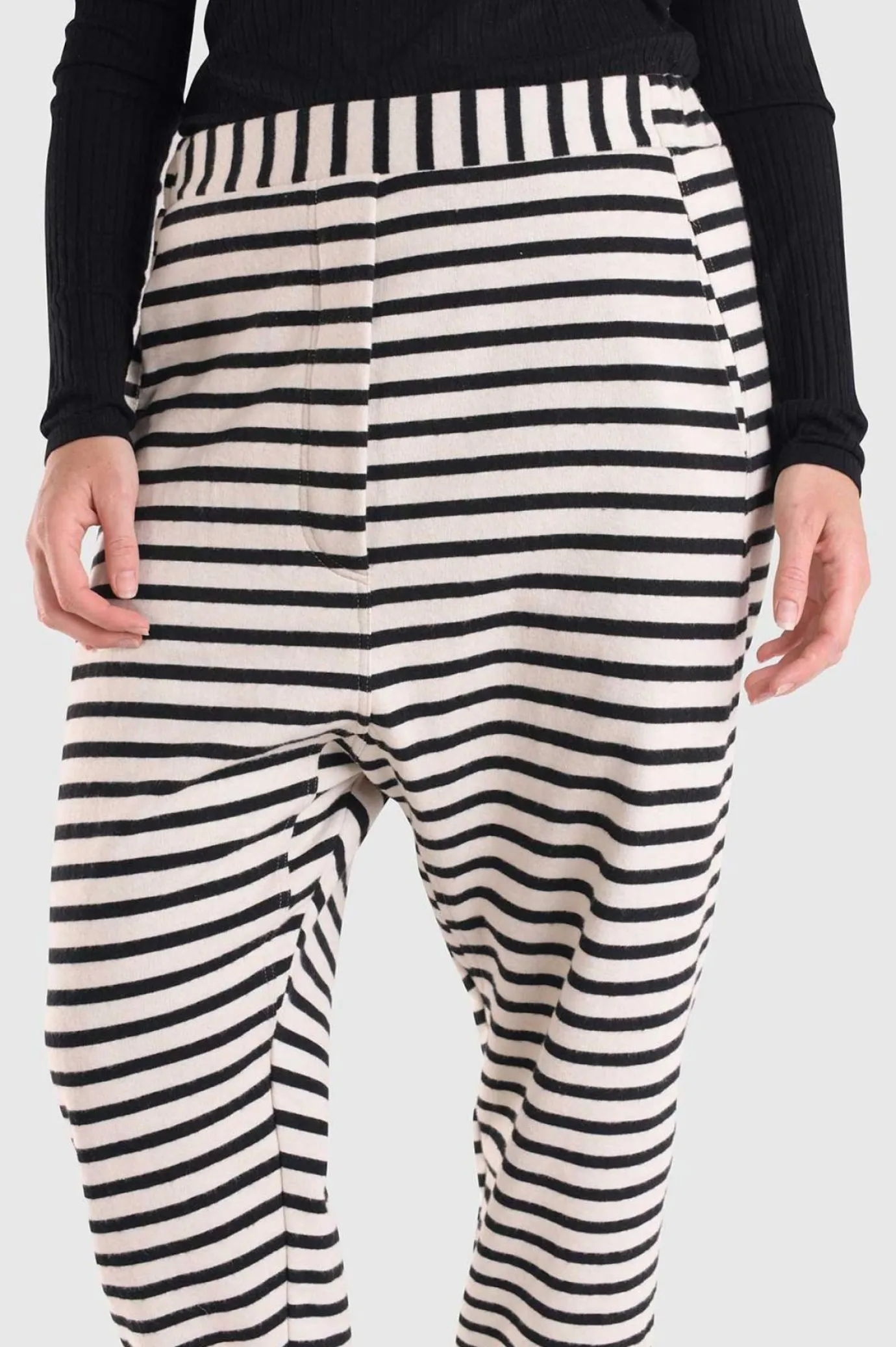Women Alembika Plus<Urban French Terry Trousers, Lines