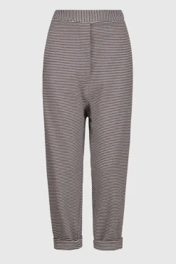 Women Alembika Pants & Skirts<Urban French Terry Trousers, Stripe