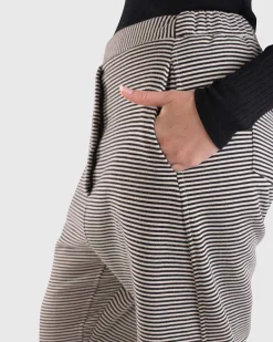 Women Alembika Pants & Skirts<Urban French Terry Trousers, Stripe