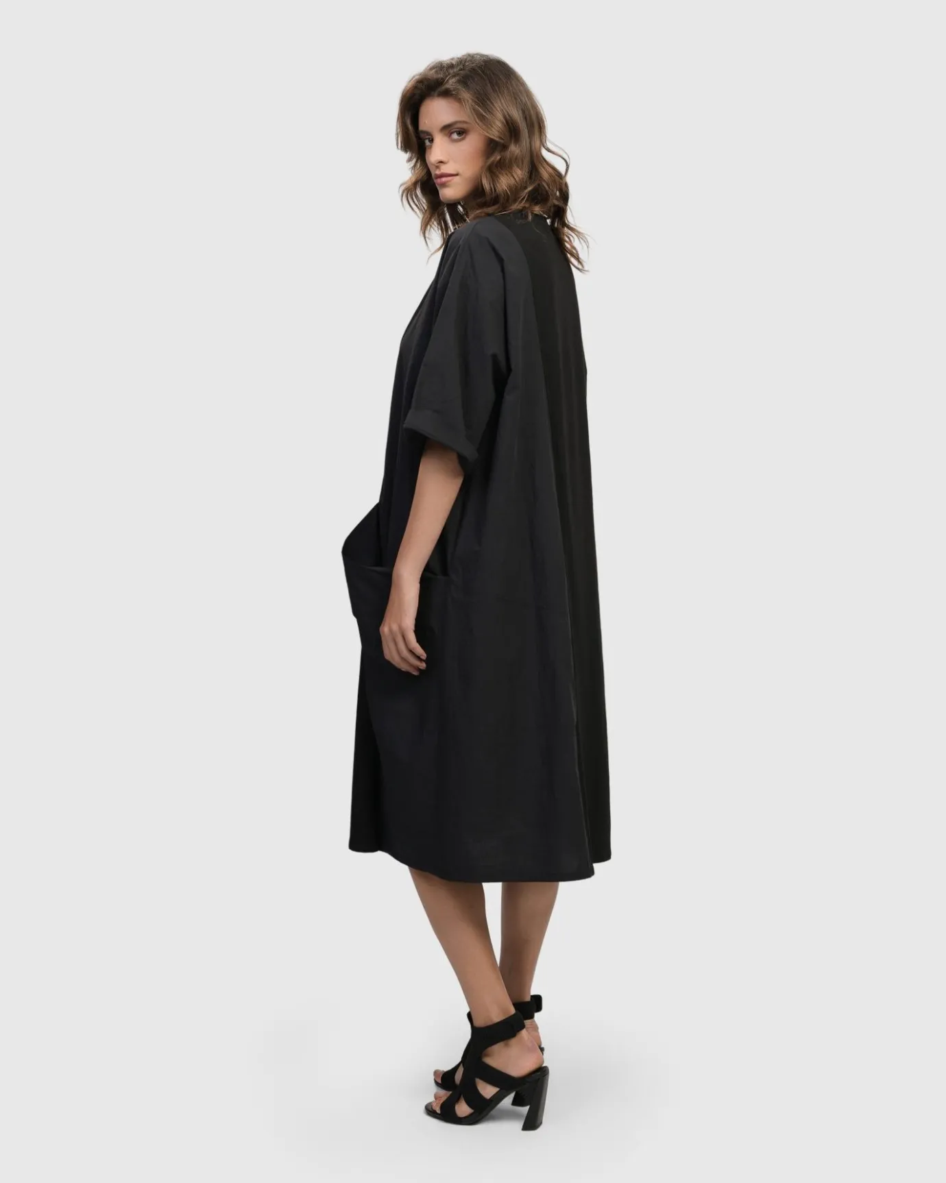 Women Alembika Plus<Urban Gramercy Oversized Dress, Black
