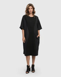 Women Alembika Plus<Urban Gramercy Oversized Dress, Black