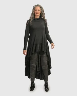 Women Alembika Tops & Tunics<Urban Hi Lo Katniss Top, Charcoal