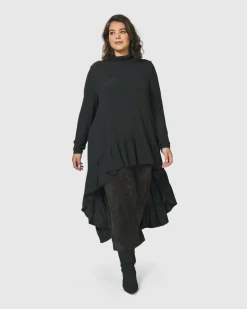 Women Alembika Tops & Tunics<Urban Hi Lo Katniss Top, Charcoal