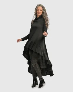 Women Alembika Tops & Tunics<Urban Hi Lo Katniss Top, Charcoal
