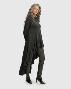 Women Alembika Tops & Tunics<Urban Hi Lo Katniss Top, Charcoal