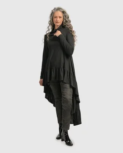 Women Alembika Plus<Urban Hi Lo Katniss Top, Charcoal