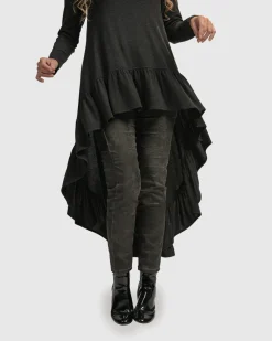 Women Alembika Plus<Urban Hi Lo Katniss Top, Charcoal