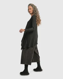 Women Alembika Plus<Urban Hi-Lo Top, Charcoal