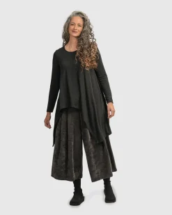 Women Alembika Plus<Urban Hi-Lo Top, Charcoal