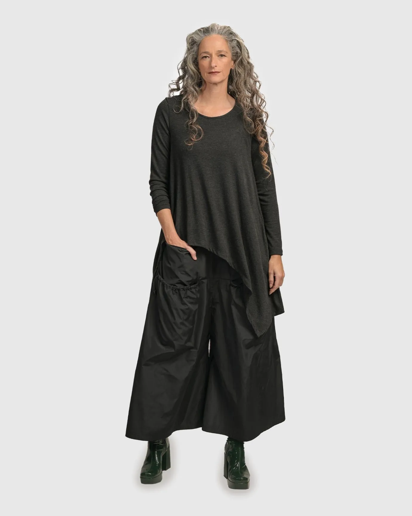 Women Alembika Tops & Tunics<Urban Hi-Lo Top, Charcoal