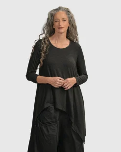 Women Alembika Tops & Tunics<Urban Hi-Lo Top, Charcoal