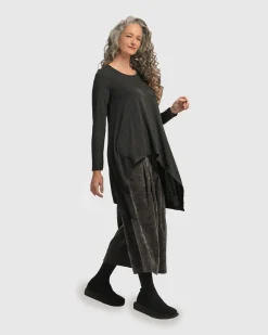 Women Alembika Tops & Tunics<Urban Hi-Lo Top, Charcoal