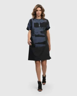 Women Alembika Plus<Urban Ipanema Shift Dress, Navy