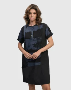 Women Alembika Plus<Urban Ipanema Shift Dress, Navy
