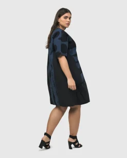 Women Alembika Plus<Urban Ipanema Shift Dress, Navy