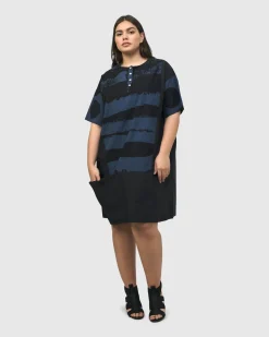 Women Alembika Dresses<Urban Ipanema Shift Dress, Navy
