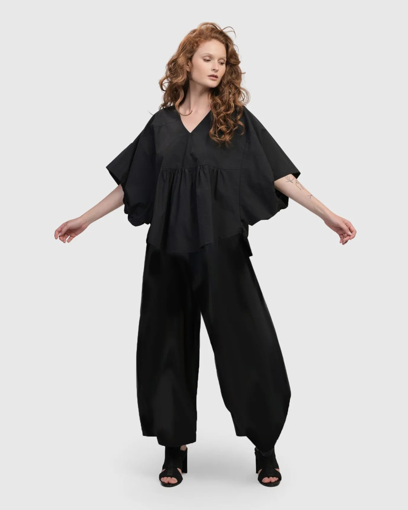 Women Alembika Tops & Tunics<Urban It-Girl Butterfly Blouse, Black
