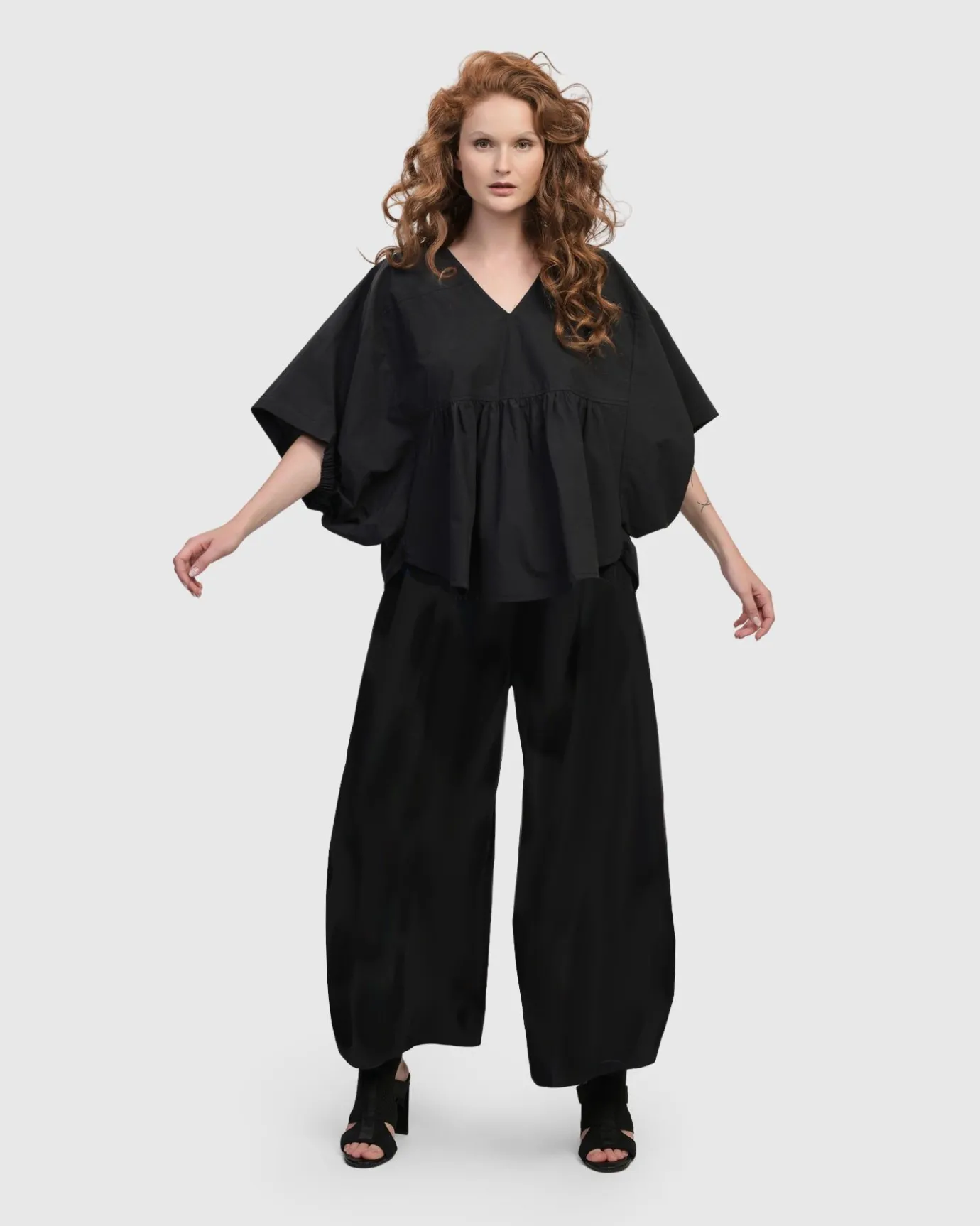 Women Alembika Tops & Tunics<Urban It-Girl Butterfly Blouse, Black