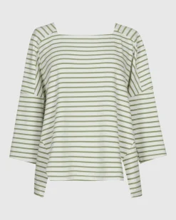 Women Alembika Plus<Urban Jagger Stripe Top, Green