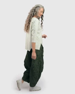 Women Alembika Plus<Urban Jagger Stripe Top, Green