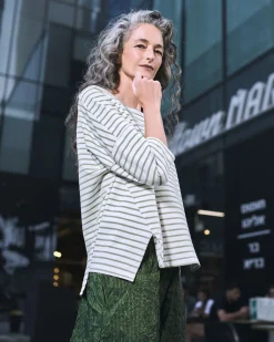 Women Alembika Tops & Tunics<Urban Jagger Stripe Top, Green