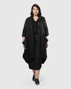 Women Alembika Plus<Urban Kylie Topstitched Blazer, Trails