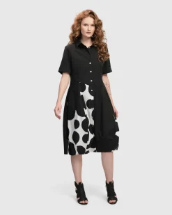 Women Alembika Dresses<Urban Lafayette Wonderful Shirt Dress, Black