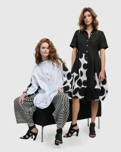 Women Alembika Dresses<Urban Lafayette Wonderful Shirt Dress, Black