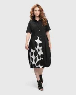 Women Alembika Plus<Urban Lafayette Wonderful Shirt Dress, Black