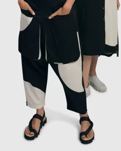 Women Alembika Plus<Urban Lennon Pocket Pants, Black
