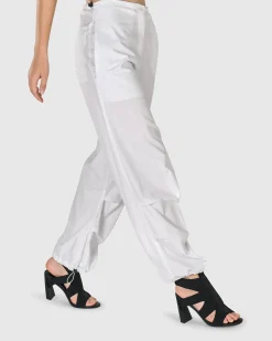 Women Alembika Pants & Skirts<Urban Ludlow Cargo Pants, White