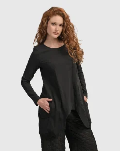 Women Alembika Plus<Urban Maestro Top, Black