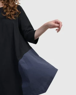 Women Alembika Tops & Tunics<Urban Marvels Trapeze Top, Navy