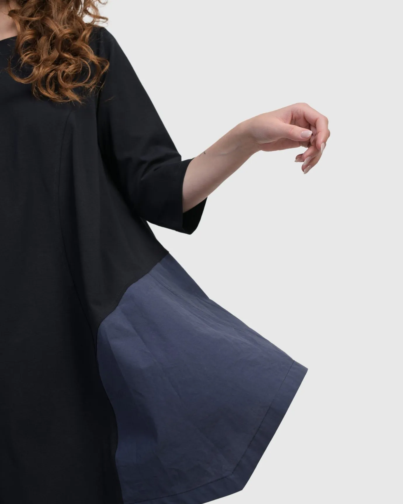 Women Alembika Tops & Tunics<Urban Marvels Trapeze Top, Navy