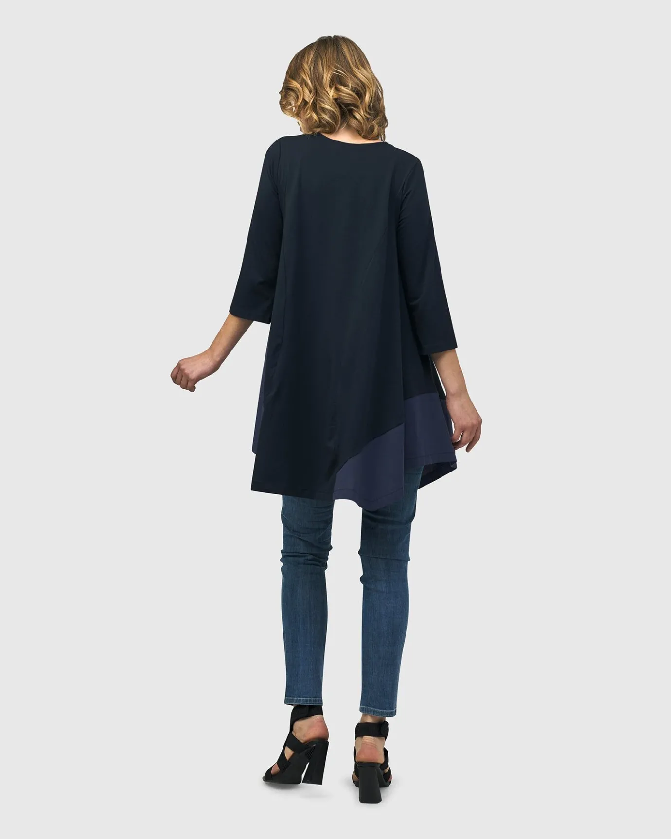 Women Alembika Tops & Tunics<Urban Marvels Trapeze Top, Navy