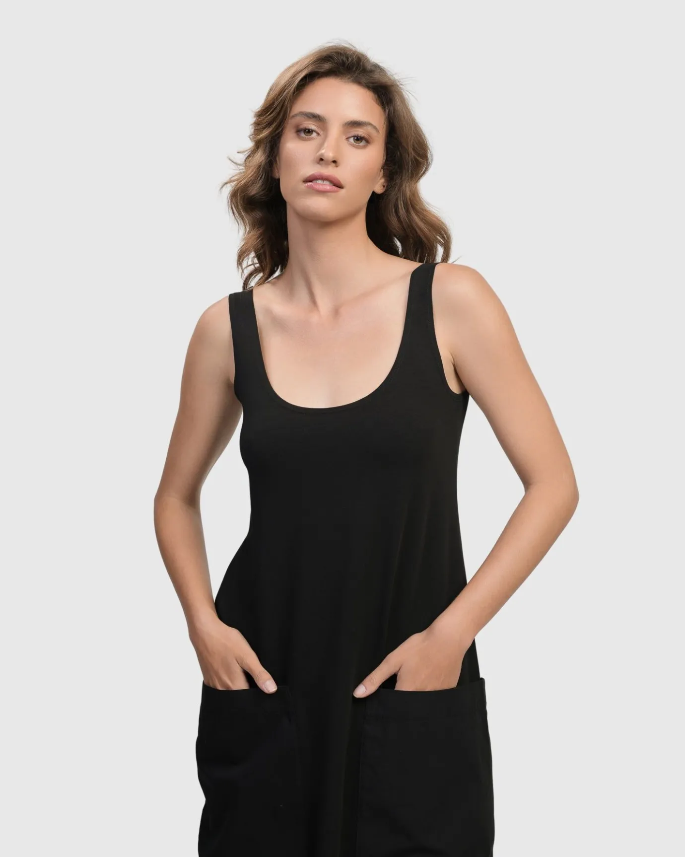 Women Alembika Dresses<Urban Maxi Tank Dress, Black
