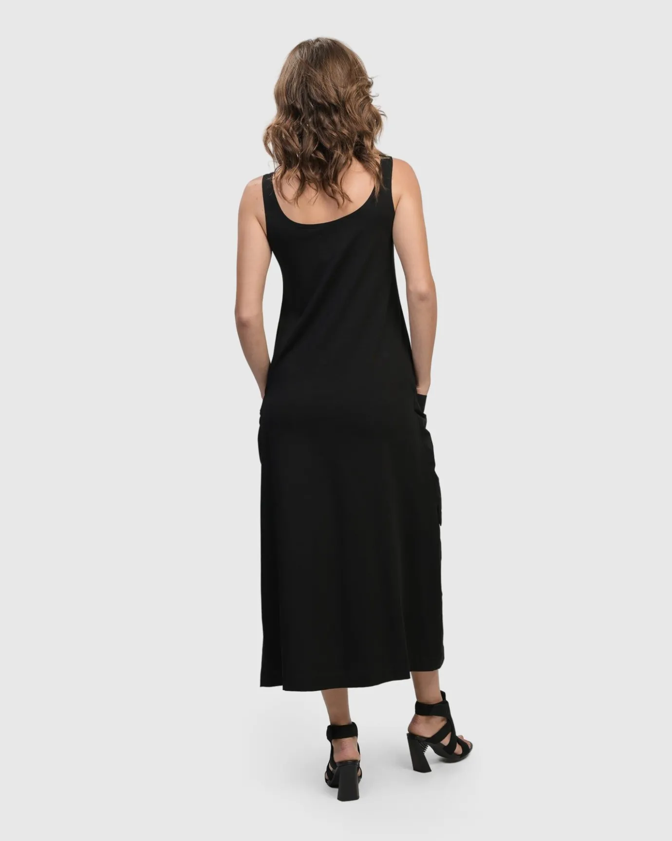 Women Alembika Dresses<Urban Maxi Tank Dress, Black
